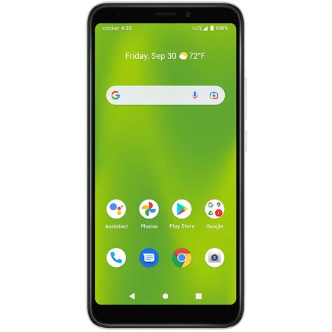 Cricket Wireless Debut Smart, 32GB, Green Frost - Prepaid Smartphone