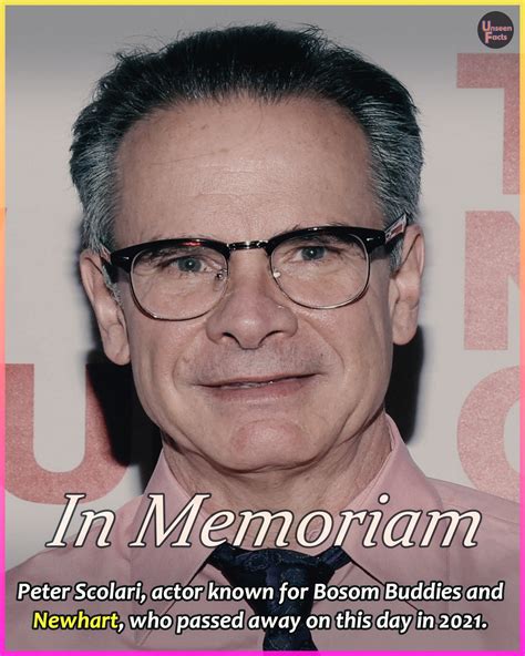 Unseen - Remembering Peter Scolari, actor known for *Bosom Buddies* and