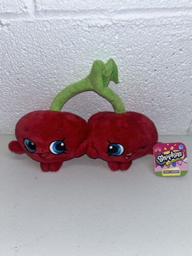 Shopkins Cheeky Cherries Plush Stuffed Toy 2013 Soft Winking Cherry