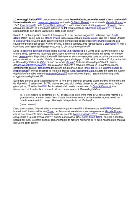 L Canto Degli Italiani Kkkk L Canto Degli Italiani 1 2 3