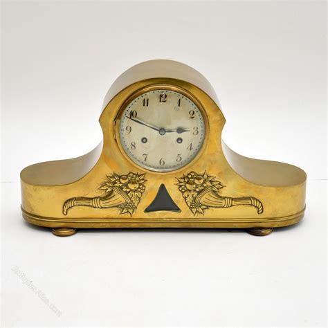 Antiques Atlas Brass Napoleon Hat Mantel Clock By Junghans