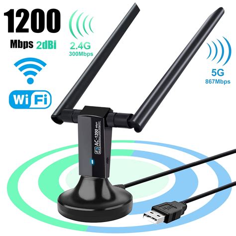 1200mbps Usb Wifi Adapter For Desktop Or Pc Tsv Dual Band 24g 5g Ac Wireless Network Card