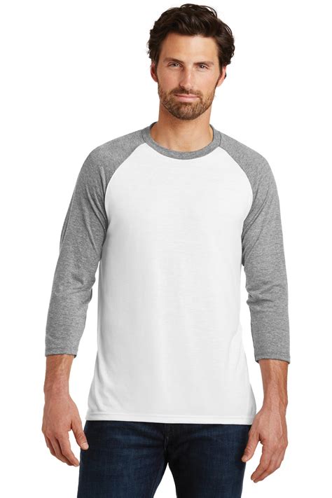 District ® Perfect Tri® 3 4 Sleeve Raglan Dm136 On Game Day