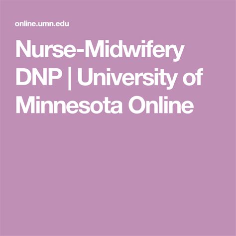 Nurse-Midwifery DNP | University of Minnesota Online | Midwifery ...