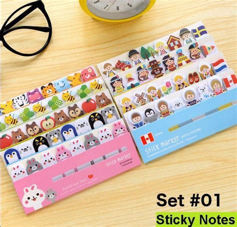 1pack/ Lot Cartoon Animals Sticky Note Post It Stick & Memo - Etsy ...