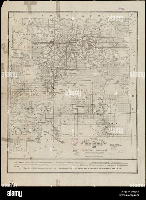 Official Map Of New Mexico Land Grants New Mexico Maps New Mexico