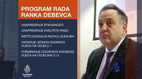 Ranko Debevec Imenovan Za Predsjednika Suda BiH YouTube