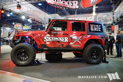 2016 Sema Skyjacker Red Jeep Jk Wrangler Unlimited