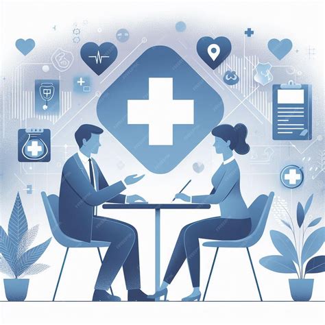 Premium Photo | Healthcare Consultation Doctor amp Patient Iconic