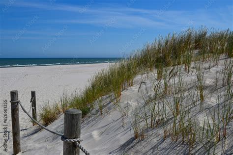 Sand Dunes In The Slowinski National Park Landscape With Sand Dunes