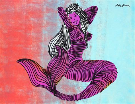 Sold Price Nude Mermaid By ArtGuru Acrylic On Paper December