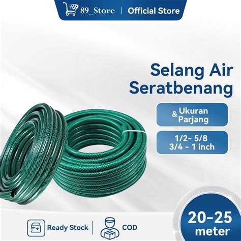 Jual SELANG AIR 25 METER 1 ROL 1 2 5 8 3 4 INCH SELANG AIR TAMAN HIJAU