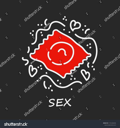 Symbol Condom Protection Vector Illustration Sex Stock Vector Royalty Free
