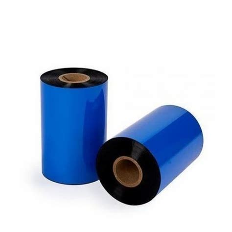 Black Thermal Transfer Wax Ribbon Packaging Type Roll Size Mm