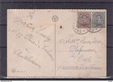 Lettres Documents Belgique Carte Postale De 1921 Oblit