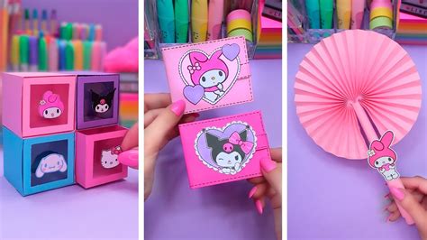 Easy paper craft ideas SANRIO compilation / Paper crafts / Paper DIY ...