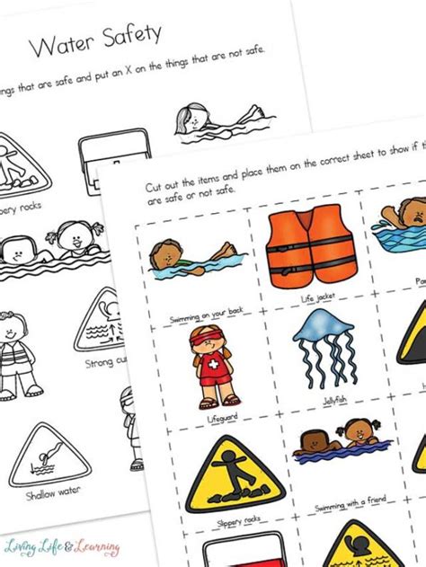 Water Safety Worksheets For Kids Story