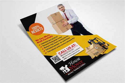 Moving House Service Flyer By Designhub Thehungryjpeg