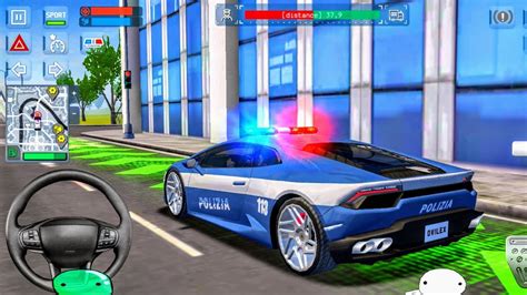 Police Sim Simulator Lamborghini Huracan Police Car Chasing