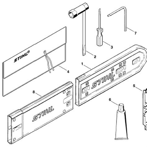 Stihl MS 290 Chainsaw (MS290) Parts Diagram, Tools - Extras