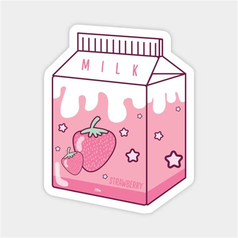 Japanese Aesthetics Kawaii Strawberry Milk By Japanese Designs In 2023