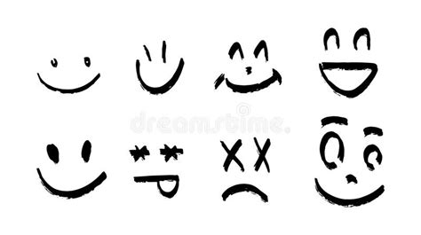 Happy Doodle Smile Stock Illustrations 139999 Happy Doodle Smile