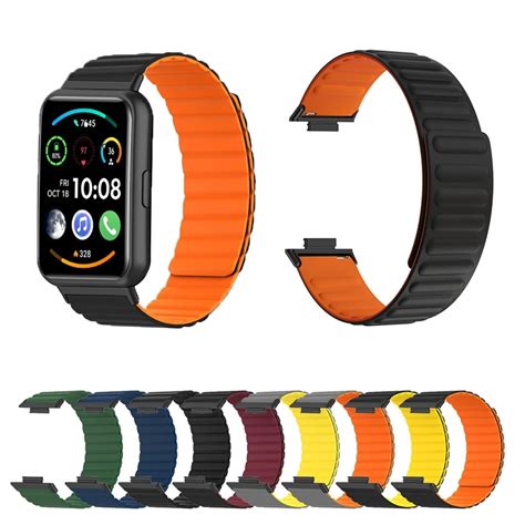 Huawei I In Manyetik Silikon Kay Izle Fit Smartwatch Band Dayan Kl