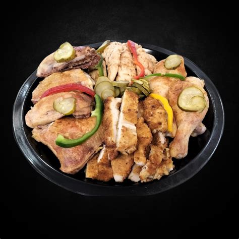 Chicken Platter Meat Bagel Zone