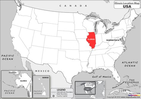 illinois located  usa illinois location map   united