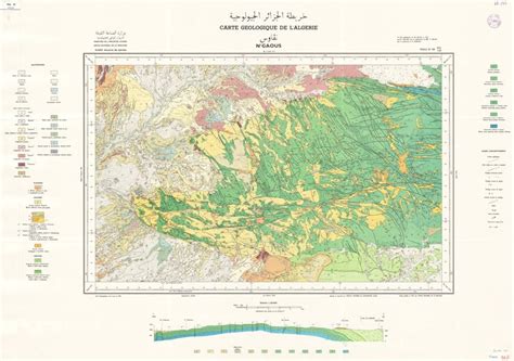 Carte géologique de l Algérie N Gaous