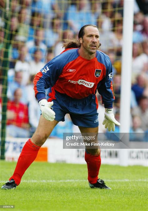David Seaman of Manchester City in action during the Pre-Season