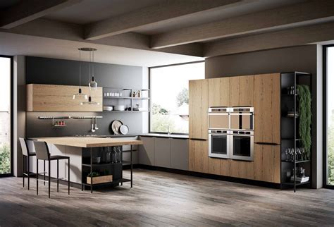 Cucina Moderna Kal Arredo S R L Impiallacciata In Legno