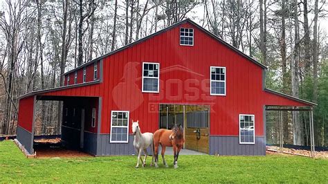 Steel Horse Barns | Custom Horse Barns | Boss Buildings