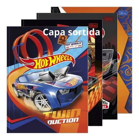 Caderno Hot Wheels Brochura Universitário Folhas Sortido Parcelamento sem juros