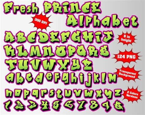 The fresh prince of bel air graffiti font - sickvsa