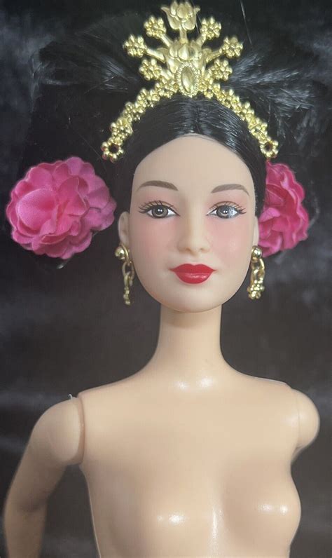 Black Hair Mattel Barbie Doll Knees Bend Nude For OOAK D 3 EBay