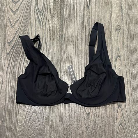 Skims Intimates Sleepwear Nwt Skims Naked Underwire Plunge Bra Onyx Size D Poshmark