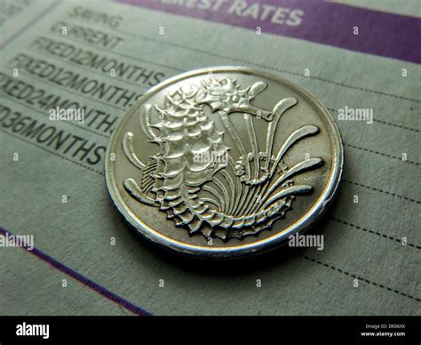 Singapore coins Stock Photo - Alamy