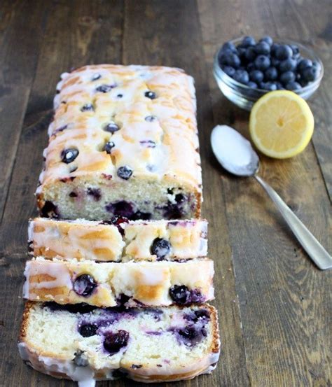 A Super Moist Blueberry Lemon Bread With Lemon Glaze That Is Easy To Make And Topped With A