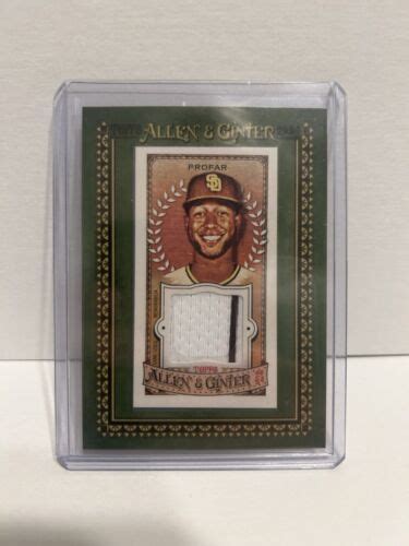 Topps Allen And Ginter Jurickson Profar Mini Framed Relic Mfr Jpr