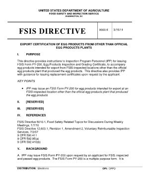 Fillable Online Fsis Usda Fsis Directive Food Safety And