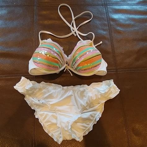 Victorias Secret Swim Bikini Swim Suit Set Gem