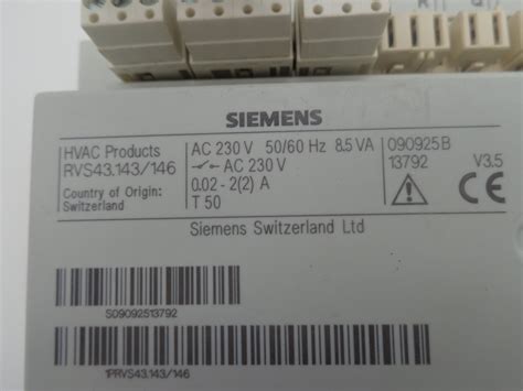Siemens RVS43.143/146 - Michl's Onlineshop OG