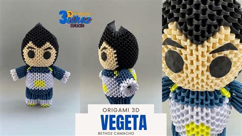 Vegeta En Origami 3D Bethoz Camacho YouTube