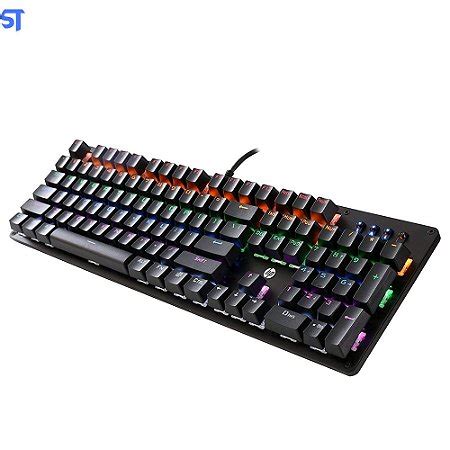 Teclado Usb Gamer Mecanico Gk Led Hp Sobraltech