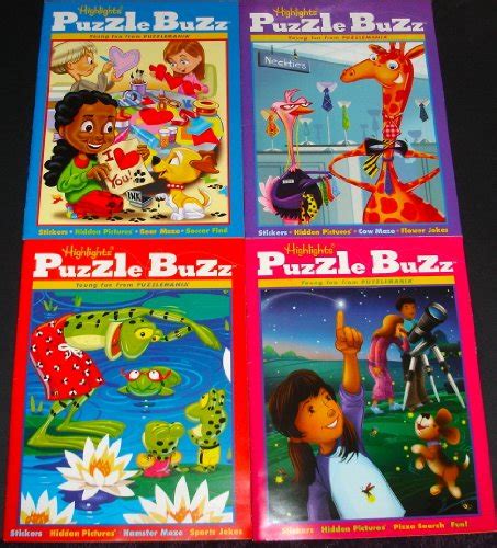 HIGHLIGHTS PUZZLE BUZZ ACTIVITY BOOKS, SET OF 4. By Highlights For ...