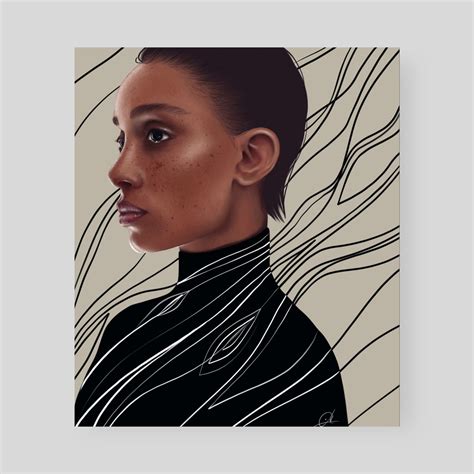 Model With Nude Background An Art Print By Cecilia Molnar INPRNT