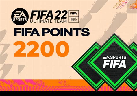 Fifa 22 2200 Fut Points Xbox One Xbox Series X S Xbox Live Key