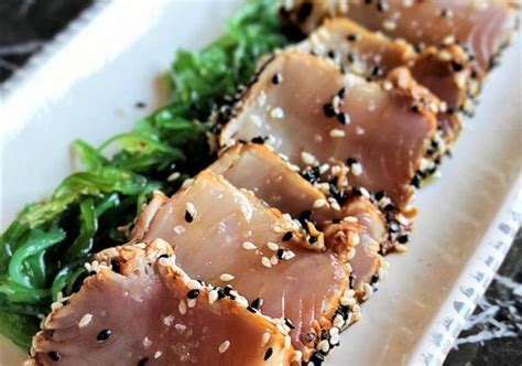 Tataki De Bonito Con Alga Wakame La Rioja