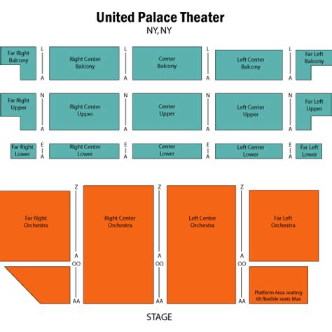 United Palace Theatre Seating Chart Elcho Table